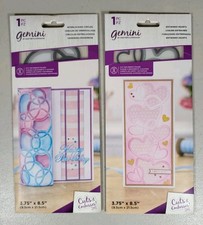 Gemini Cut And Emboss Folders Interlocking Circles Entwined Hearts 3.75 X 8.5