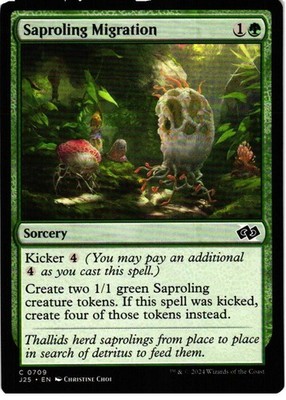 Saproling Migration 709 Common Foundations Jumpstart Magic: The Gathering NM