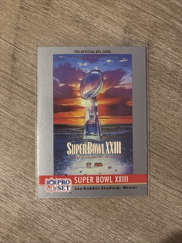 1990 Pro Set Super Bowl Collectibles #23 SUPER BOWL XXIII
