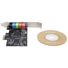 5.1 Internal Sound Card for 10 with Low Profile Bracket, 3D Stereo PCI-E,1804
