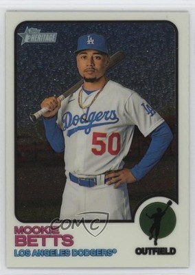 2022 Topps Heritage Chrome 914/999 Mookie Betts #386 1nc5