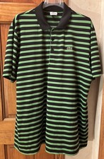 Lacoste Sport Men's Performance Polo Shirt 7/2XL Black/Green