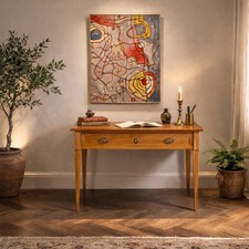 Bureau Directoire Ancien Acajou Tiroir Italie XIXe Siècle Original