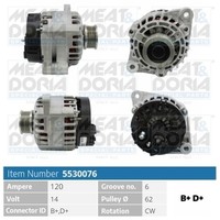 Lichtmaschine Generator Lima Meat & Doria 5530076 14V FüR Opel Astra Caravan A04