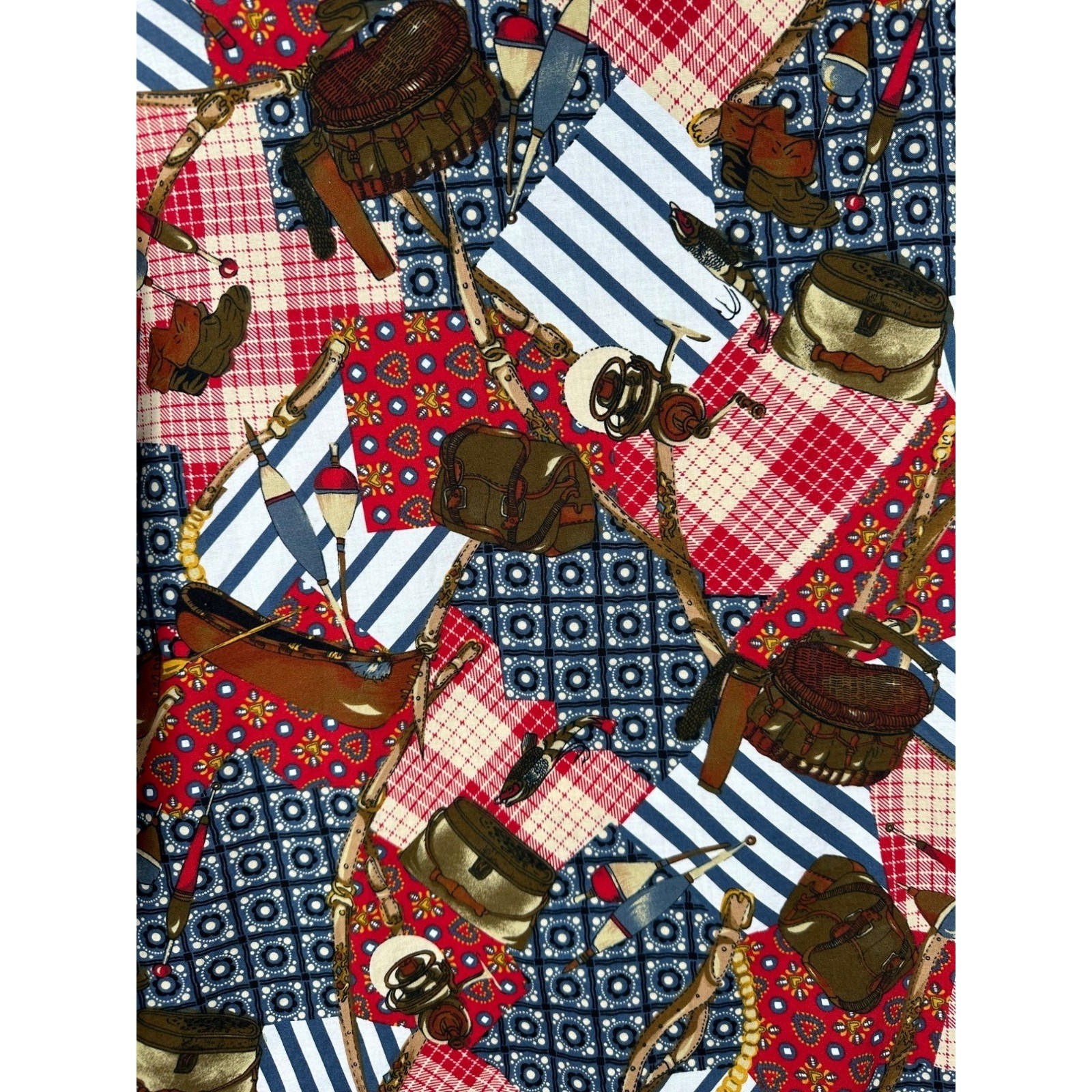 Orvis Patchwork Print Button Down Shirt Long Slee… - image 9