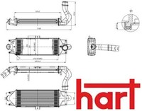 Hart 619305 LadeluftküHler LLK TurboküHler KüHler FüR Iveco