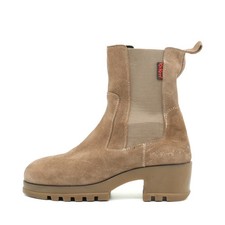 Kickers Damen 911550 Stiefel braun Wildleder Mittel Boots Chelsea EU 38