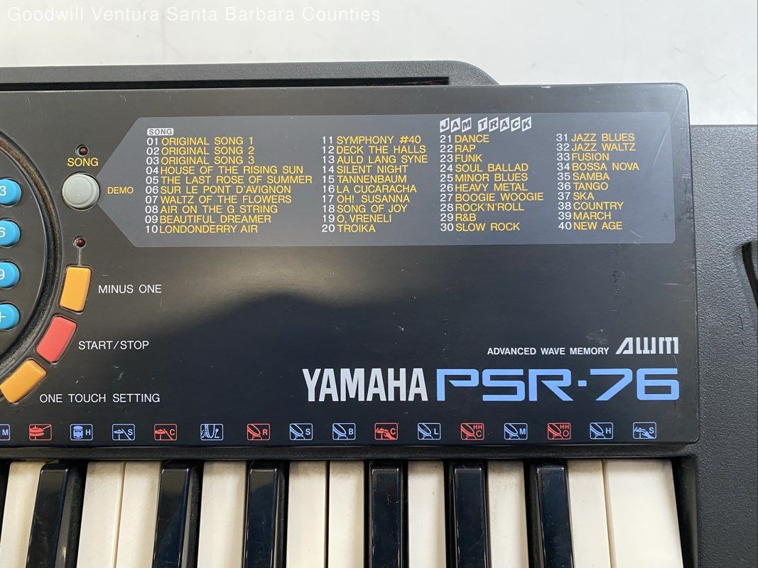 Yamaha PSR-76 49-Key Electronic Keyboard - Read | eBay