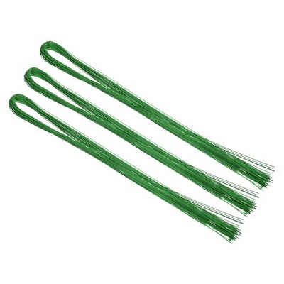 32 Inch 22 Gauge Floral Stem Wire, 2 Pack/80 Pieces Stem Paper Wrapped, Green
