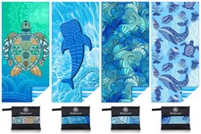 Microfiber Thin Lightweight Beach Towel Sand Free Quick Dry Absorbent Compact...