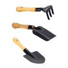  3 Stück Kid Gardening Tools Mini Spades Rake Kit Bonsai Pflanzwerkzeuge
