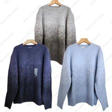 UNIQLO x JW ANDERSON Souffle Yarn Gradient crew neck sweater Unisex 479840 NWT