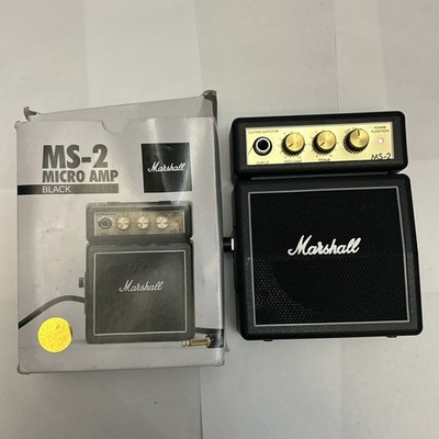 Marshall MS-2 Micro Mini Guitar Amp Portable Amplifier - Tested Working
