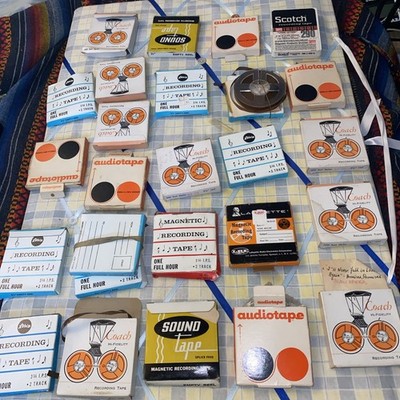 VTG Tape Reels 3 1/4 600ft Mylar Media .5 MIL Lot Skit Night