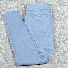 LOFT Pants 8 Blue Slim Fit Stretch Mid Rise Work Casual Ankle Pockets Workwear