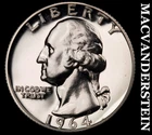 1964 Silver Washington Quarter - Choice Gem Proof  Lustrous  #K1361