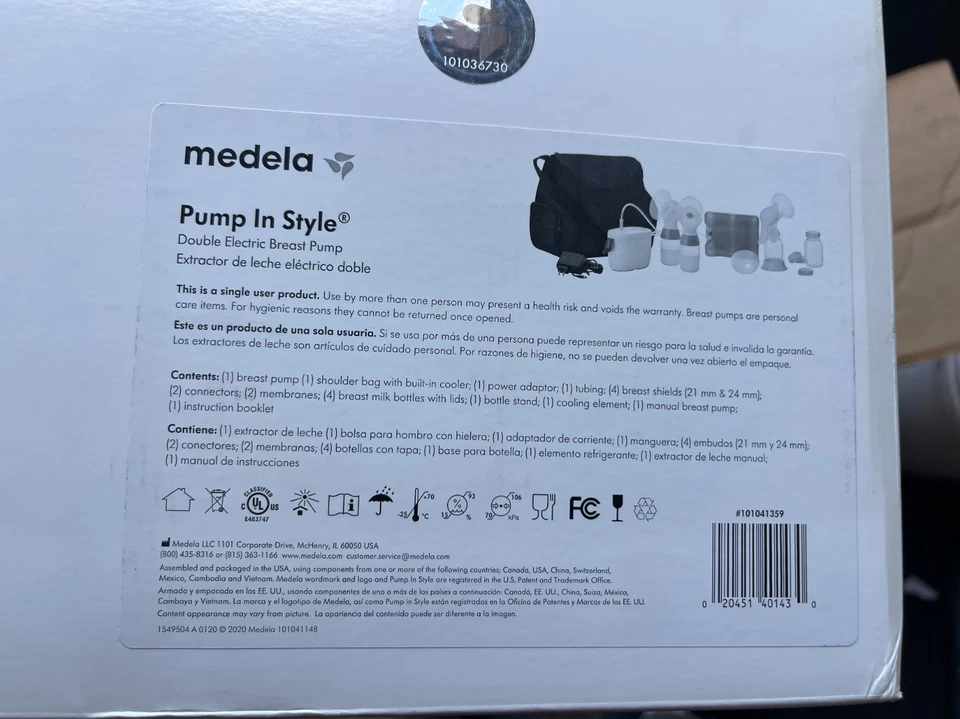 Улучшенный двойной электрический молокоотсос Medela Pump In Style 21 мм и 24 мм - Изображение 4 из 4