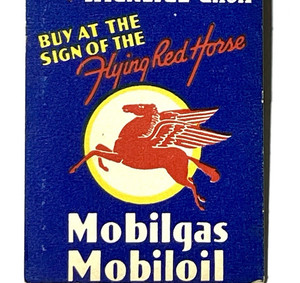 "FLYING RED HORSE" 1930'S- JONESBORO, AR- LONE STAR CO, MOBILGAS & MOBILOIL