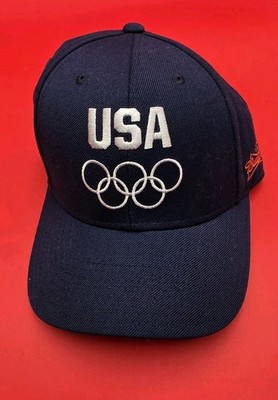 Nike USA Olympic Team Baseball Cap Hat Navy Blue Red Budweiser NWOT Strapback