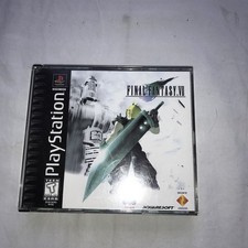 Final Fantasy VII 7 PS1 PlayStation 1 CIB Complete Black Label Misprint
