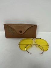 VINTAGE RAY BAN BAUSCH  LOMB 1/10 12KT GF SHOOTING GLASSES W/CASE 60  s-58/14