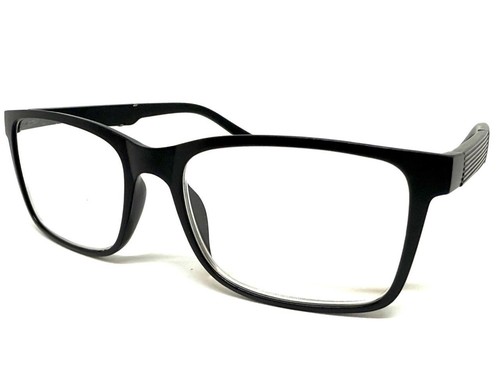 Classy Contemporary Modern READING EYE GLASSES READERS Large Black Frame +2.50 - Picture 5 of 6