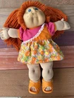 Vintage 1985 Red Hair Blue Eyes Cabbage Patch Kids Girl Doll