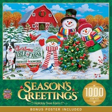 MasterPieces - Season's Greetings - Tree Farm 1000 Piece Jigsaw Puzzle