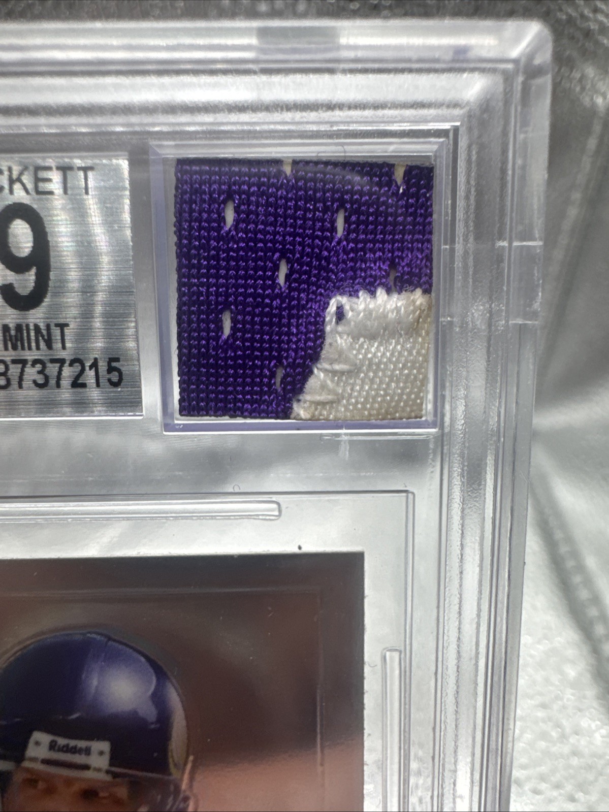 Topps 2010 Chrome | BRETT FAVRE #C90 Vikings Memorabilia BGS 9| Game Used Jersey view 10