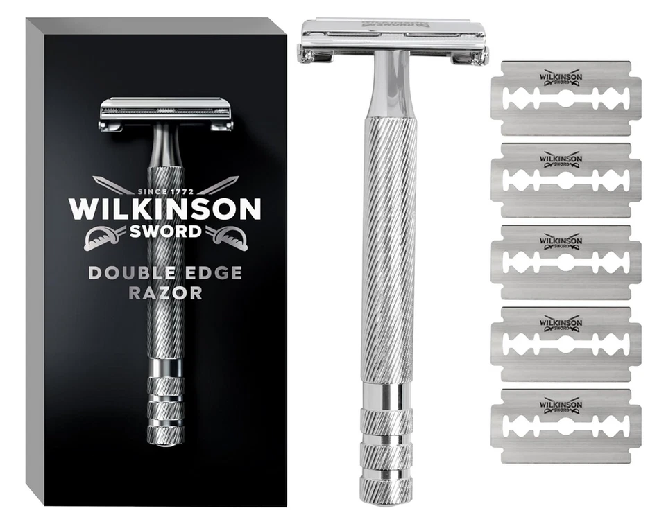 Wilkinson Sword Classic Vintage hochw. Rasierhobel 5 Doppelklingen Metallgriff - Bild 1 von 1