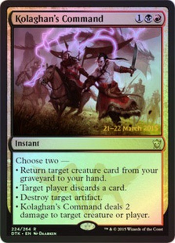 Pre-Release Promos Kolaghan's Command - Foil - Prerelease Promo x1 NM-Mint, Engl