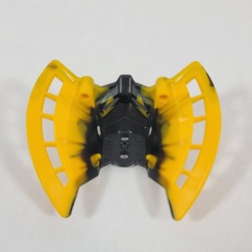 LEGO Bionicle Kanohi Toa Hewkii Mask Garai Marbled Black Yellow 57532pb01 8912