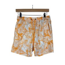 Psycho Bunny Hempstead Swim Trunks size XS Orange/White