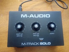 M-AUDIO M-Track Solo USB Audio Interface for Recording, Streaming and Podcasting