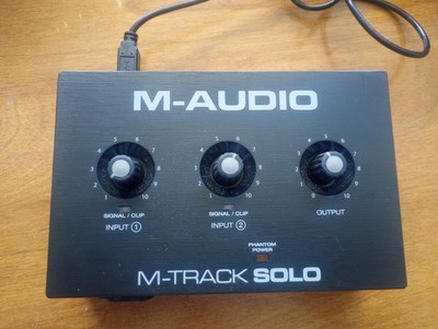 M-AUDIO M-Track Solo USB Audio Interface for Recording, Streaming and Podcasting