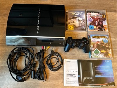 Sony PlayStation 3 PS3 Konsole FAT 80GB CECHL04 Schwarz TOP  
