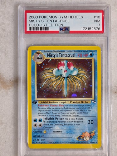 Misty's Tentacruel (1st Edition) graded PSA 7 for sale on eBay