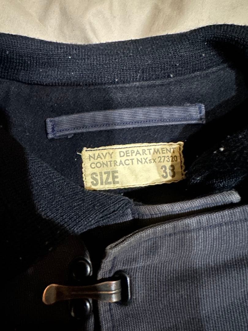 Buzz Rickson's N-1 Deck Jacket Hook Front Navy Mi… - image 3