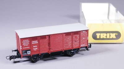 H0 DC Trix 23626 Gedeckter Güterwagen Gm Stettin 12099 DRG in OVP #NP_744