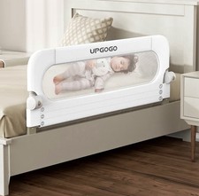 UPGOGO NWOT Folding Bed Rail for Toddlers, White,43"x23.6"