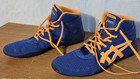 Asics Matflex 7 Wrestling Shoes - Dark Cobalt/Orange Pop, men's size 11 — photo 3