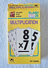 1989 Golden Step Ahead Multiplication Flash Cards COMPLETE - Excellent Cond.