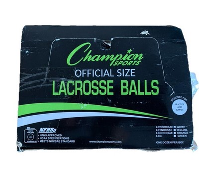 12 Stück Champion Sports Lacrosse Bälle NCAA NFHS Zertifiziert