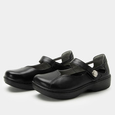 Alegria Onika Black Leather Mary Jane Shoe Womens sizes 35-42 NEW