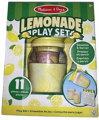 Melissa & Doug Lemonade Play Set 11 Pieces Counting Toddler 3+ Play Summer