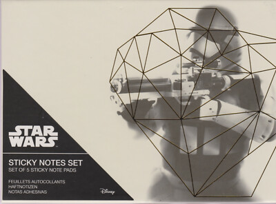 STAR WARS - Sticky Notes Set - 5 Sticky Note Pads / DISNEY / NEU+OVP