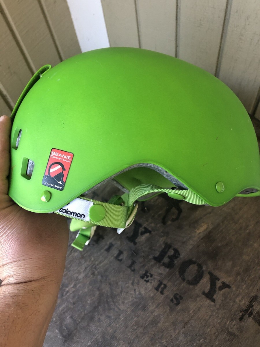 salomon beanie convertible ski helmet SALOMON BRIGADE Green Matt L 58-59cm Snowboard Helmet Beanie Convertible