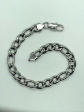8mm Figaro Bracelet Stainless Steel 49