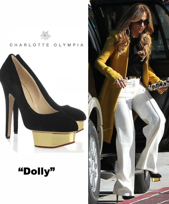 NIB CHARLOTTE OLYMPIA Dolly Silk Suede Leather Red Black Beige Pumps Heels