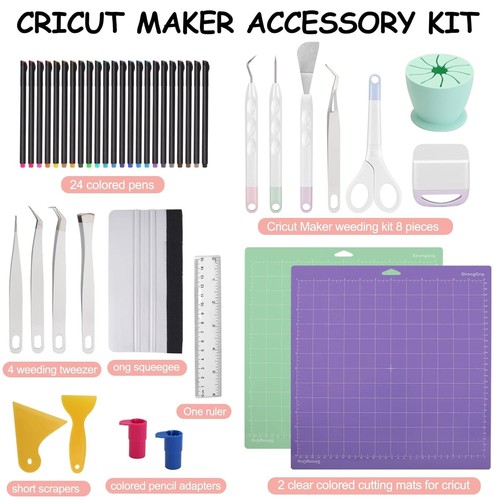 Accessori versatili Cricut Maker - 44 pezzi inclusi utensili per diserbo e taglio - Foto 5 di 9